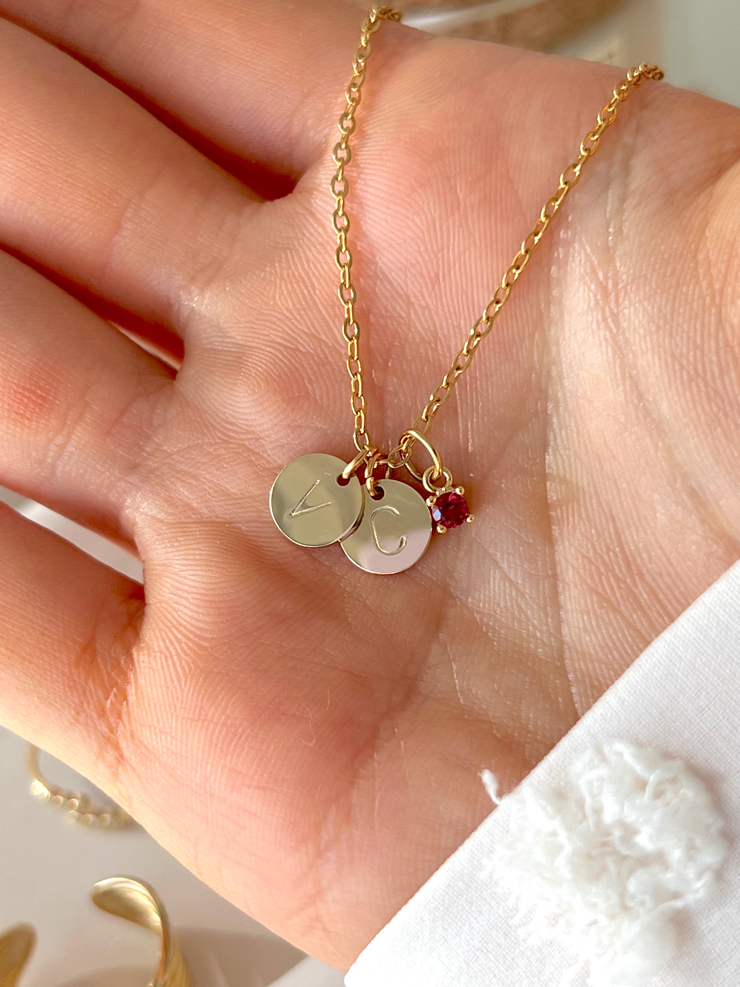 Initial Coin Necklace