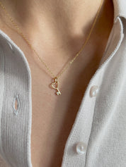 Heart Key Necklace