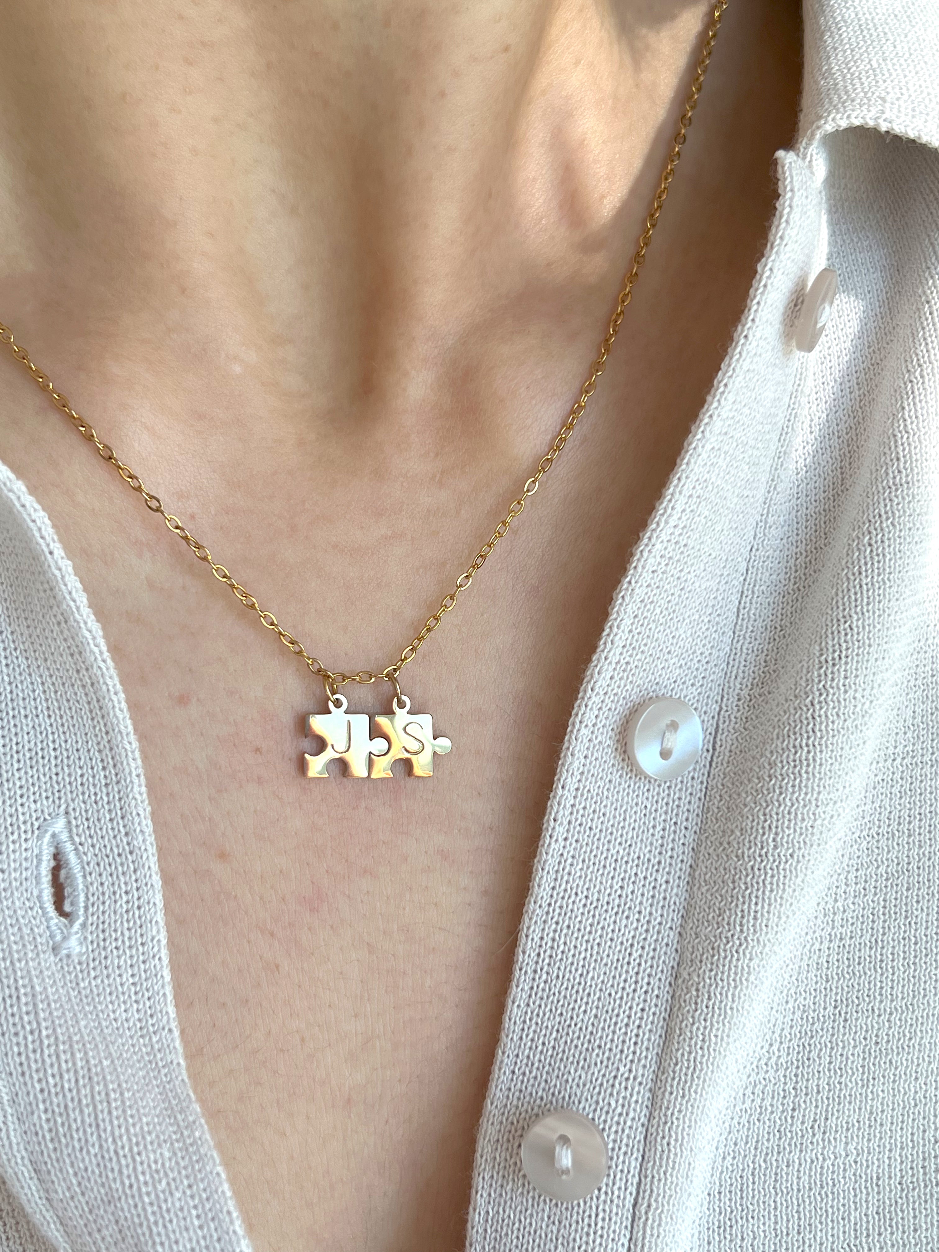 Double Puzzle Necklace