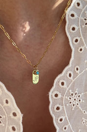 Initial Tag Necklace